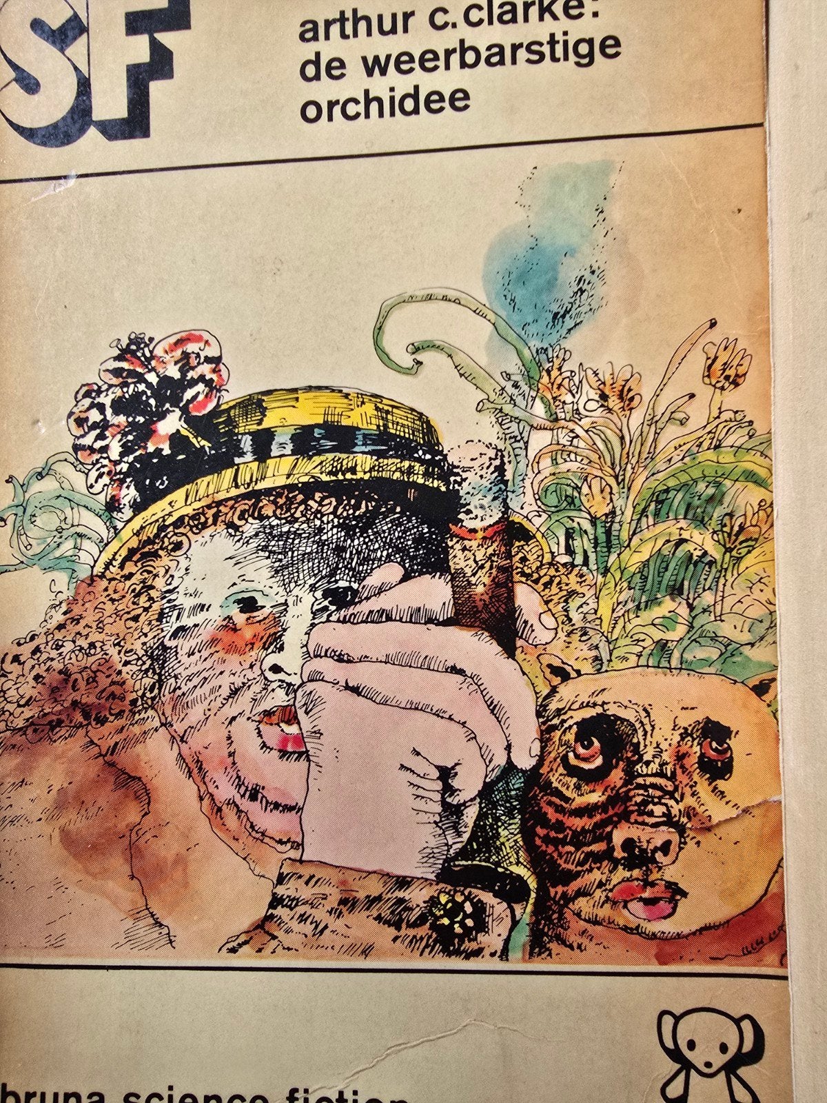 boek De weerbarstige orchidee van Arhur C Clarke, Ophalen, Gelezen, Arthur C. Clarke