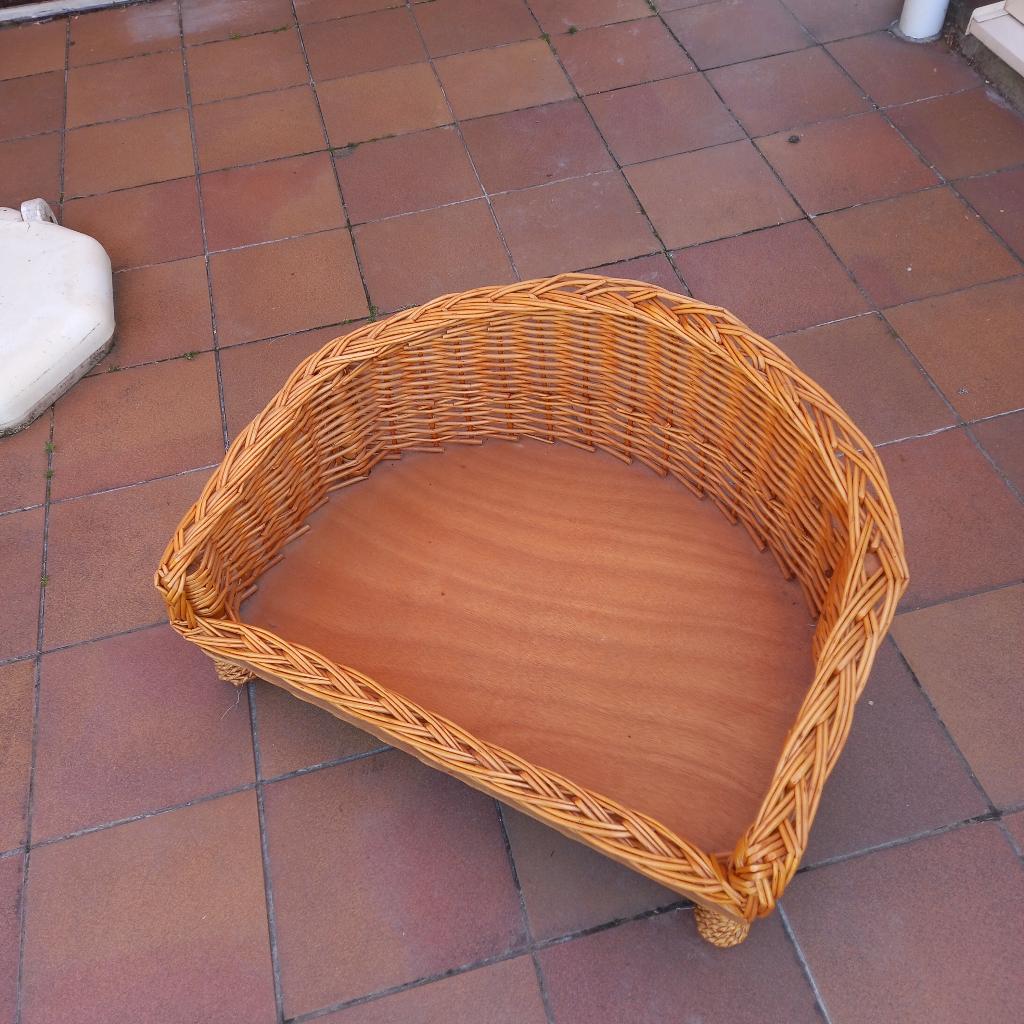 Rieten hondenmand, Dieren en Toebehoren, Hondenmanden, Ophalen, Gebruikt, Riet