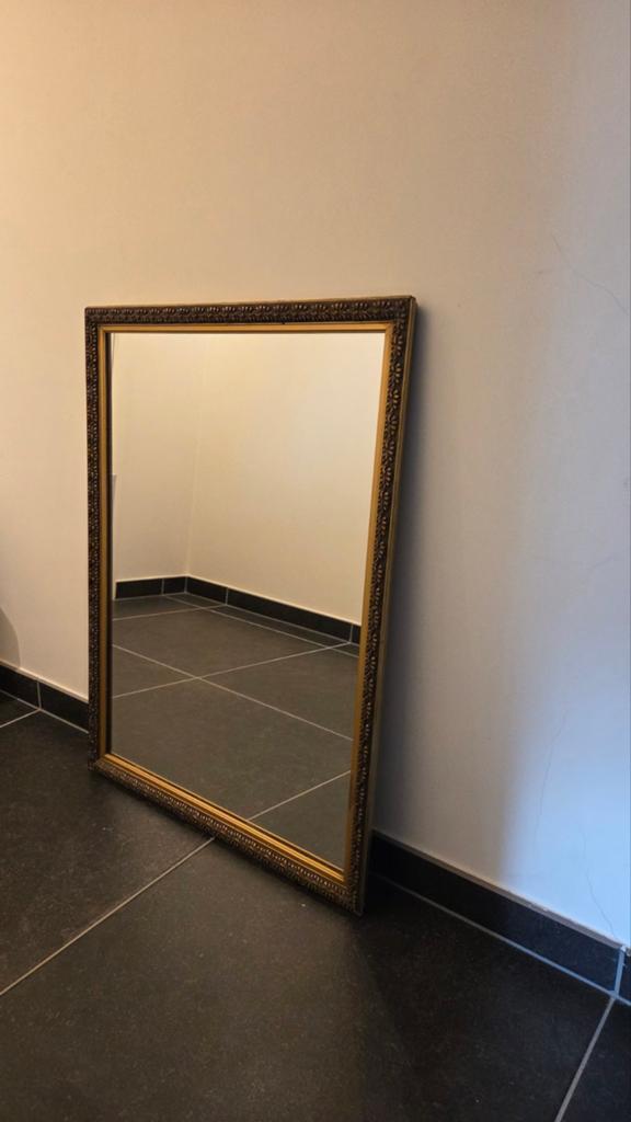 Antieke spiegel, Huis en Inrichting, Ophalen, Gebruikt, Minder dan 100 cm, Rechthoekig