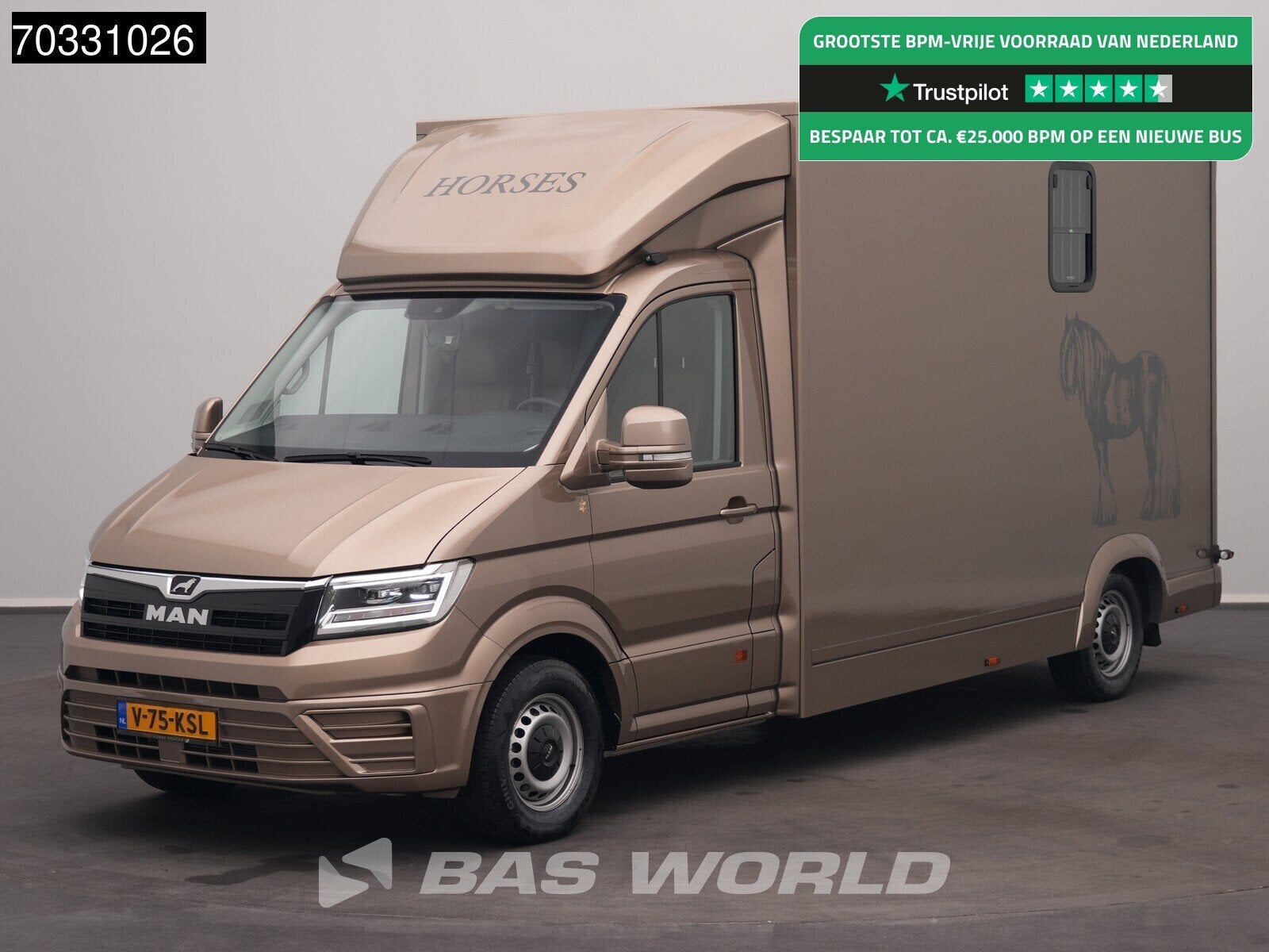 MAN TGE 3.180 Automaat Paardenwagen Hengstenuitvoering Trekh, Utilisé, Autres types