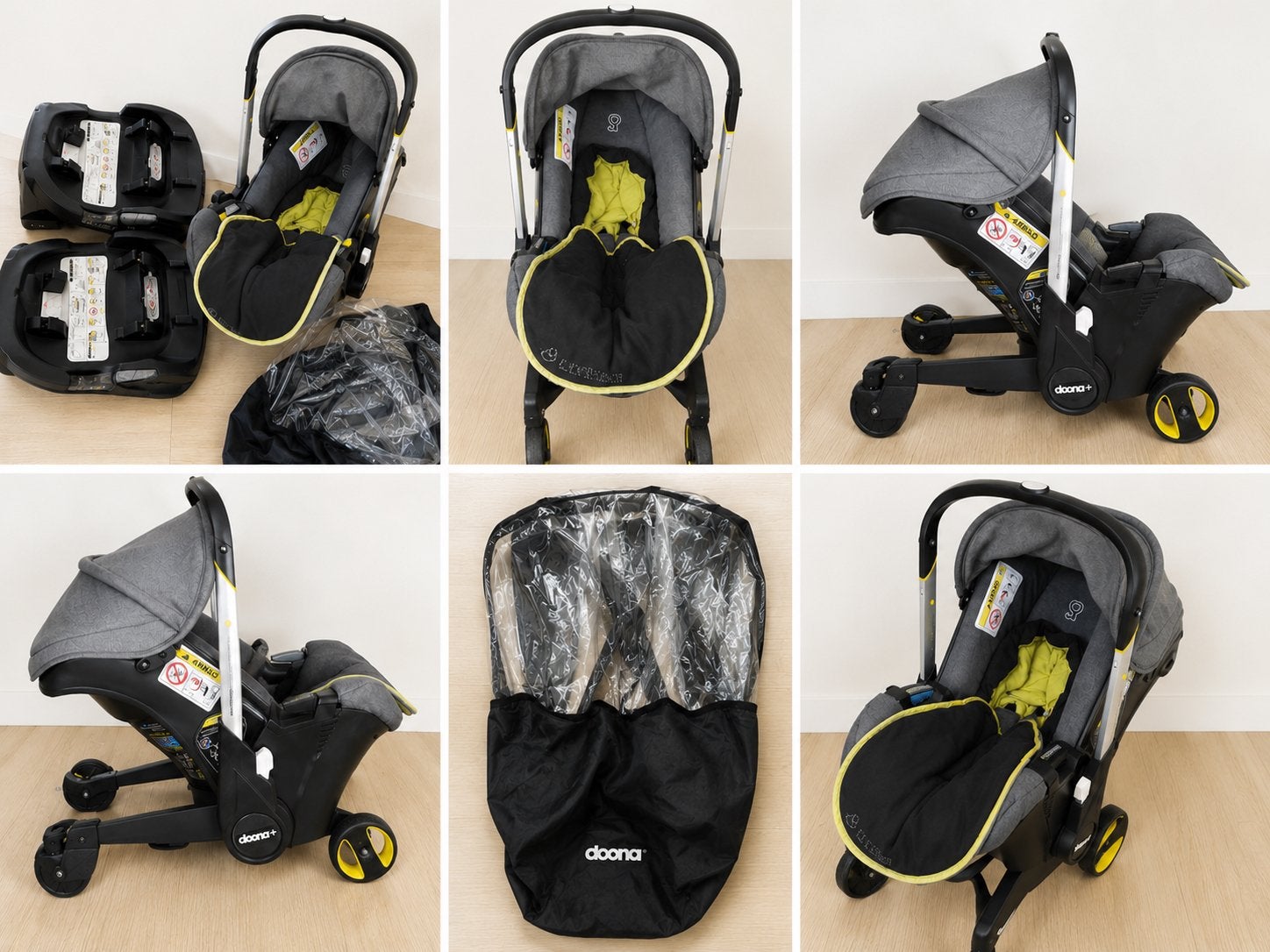 Doona+ avec 2 bases Isofix + nombreux accessoires, Enlèvement, Comme neuf, Poussette