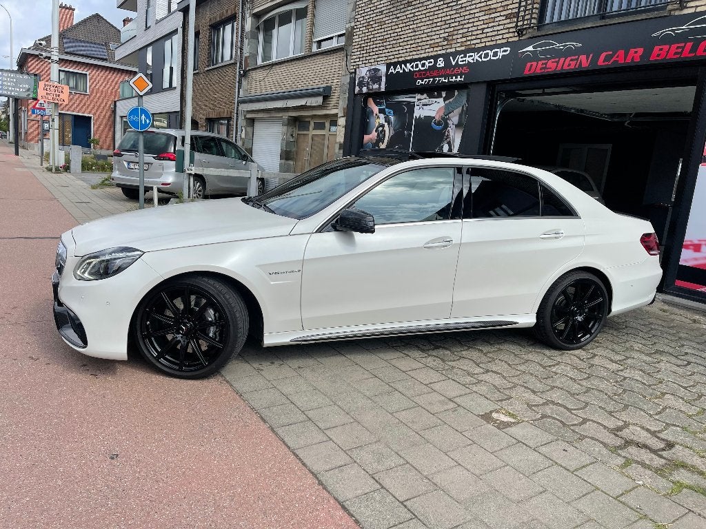 E63 Amg 2015 Kashmir White Mate*85000 km*, Auto's, Automaat, Wit, Leder, Bedrijf