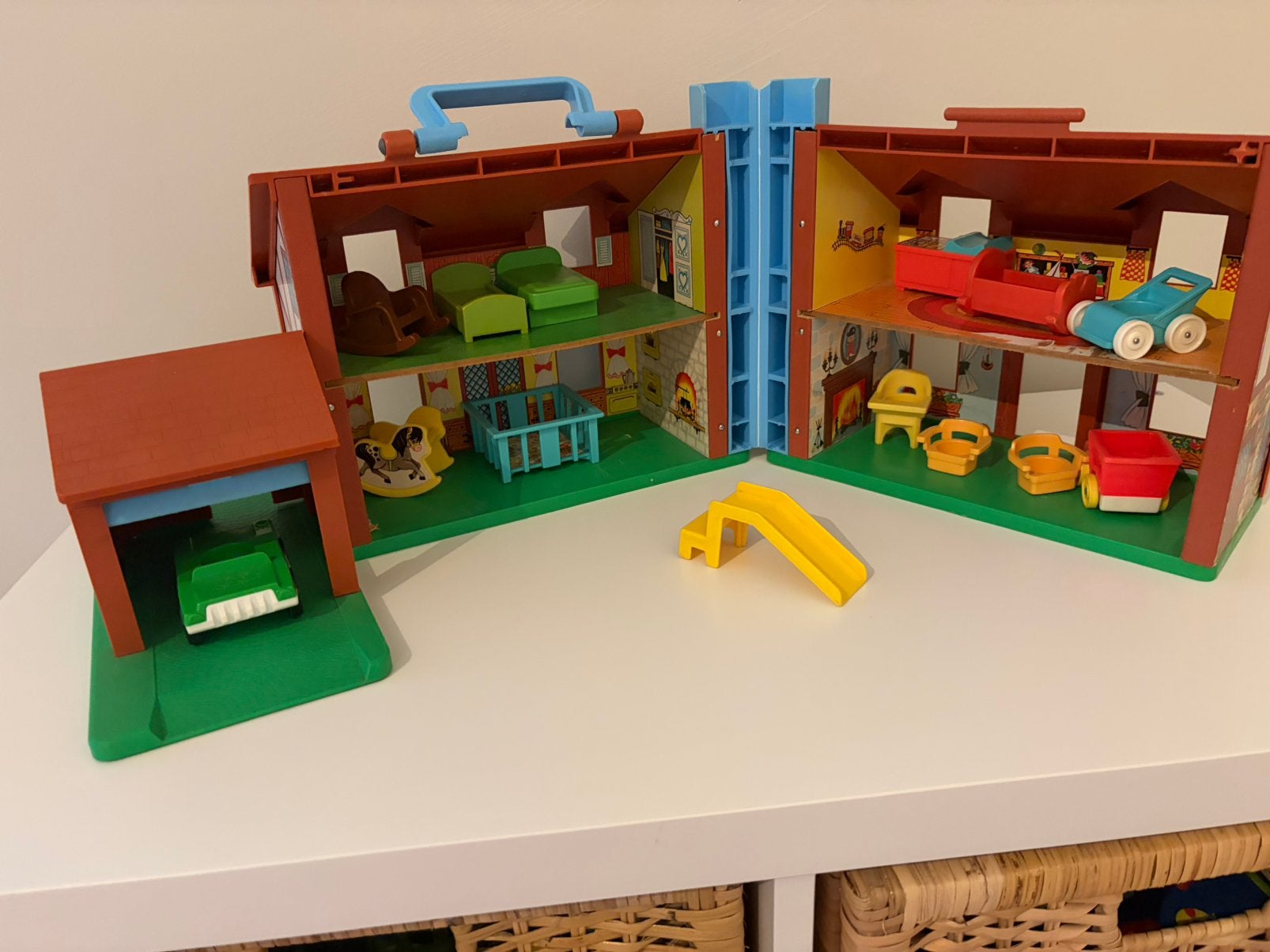Retro huis bruin, Kinderen en Baby's, Ophalen, Gebruikt