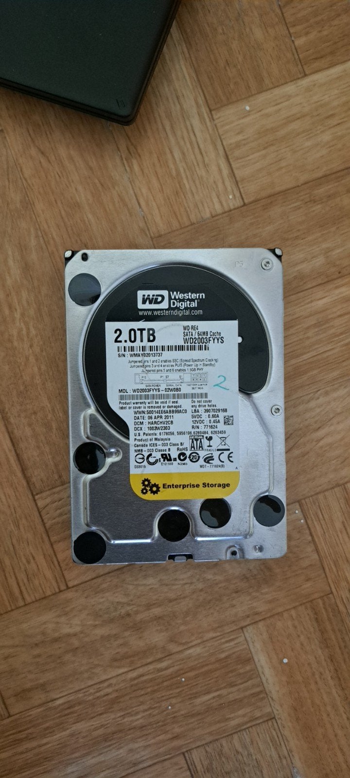 Disque dur WD Black Enterprise de 2 To, Informatique & Logiciels, Enlèvement ou Envoi, HDD