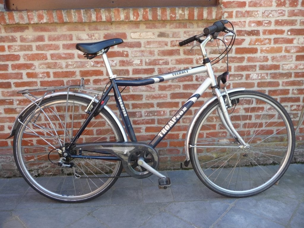 Thompson herenfiets, Ophalen, Gebruikt, Velgrem, Versnellingen