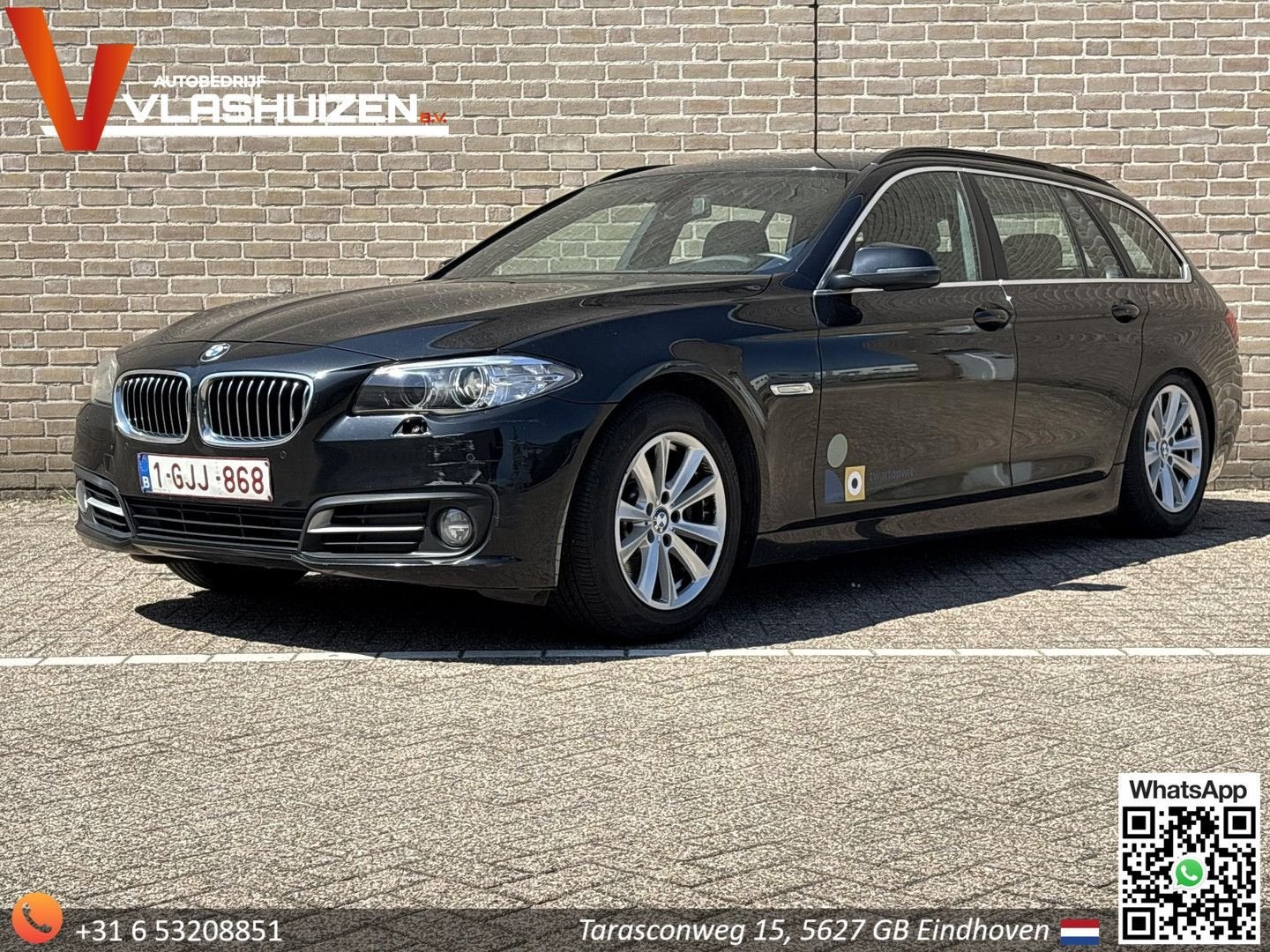 BMW 518 5-serie Touring 518d Business | € 4.950,- NETTO! | A, Auto's, Automaat, 129 g/km, Zwart, Start-stop-systeem