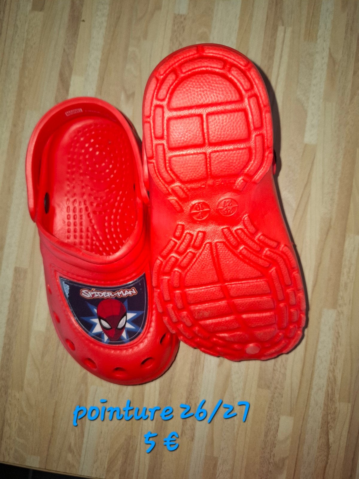 crocs spiderman, Enlèvement, Neuf