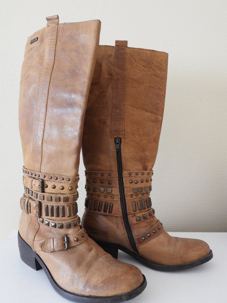 DOCKERS - stoere laarzen - maat 41, Hoge laarzen, Bruin, Ophalen of Verzenden, Dockers