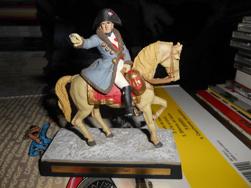 Figurine en plomb Napoléon Bataille d'Eylau 1807, Enlèvement ou Envoi