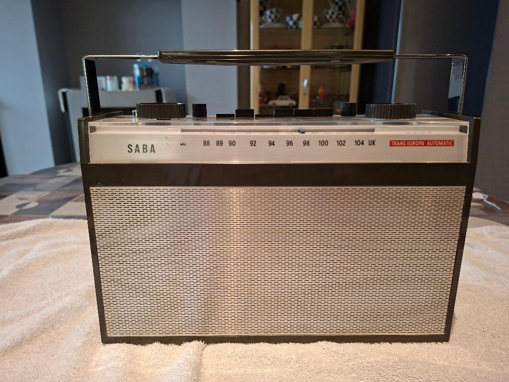 draagbare transistorradio, Ophalen, Gebruikt