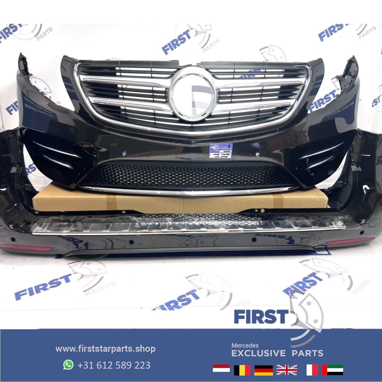 W447 VITO V KLASSE 2023 AMG PAKKET VOORBUMPER + ACHTERBUMPER, Gebruikt, -, Ophalen of Verzenden, Bumper