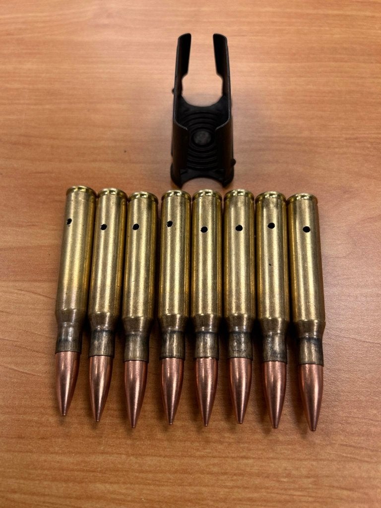 WWII - clip de GARAND garni avec cartouches INERTES, Collections, Enlèvement ou Envoi, Autres, Autres types
