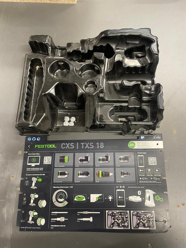 Festool cxs inlay, Doe-het-zelf en Bouw, Gereedschap | Boormachines, Ophalen, Zo goed als nieuw
