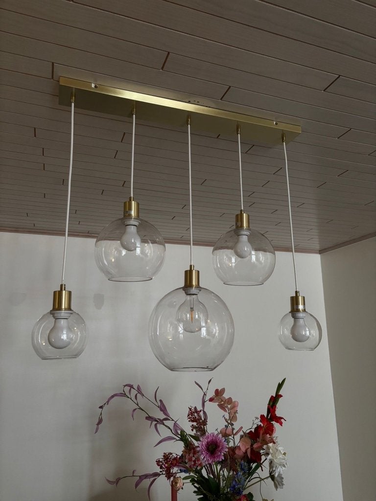Hanglamp, Ophalen, E27 (groot), Modern, Glas