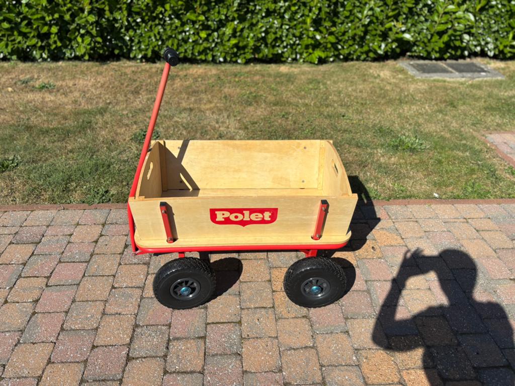 Polet strandkar 94x60x58 cm hout, Ophalen, Zo goed als nieuw