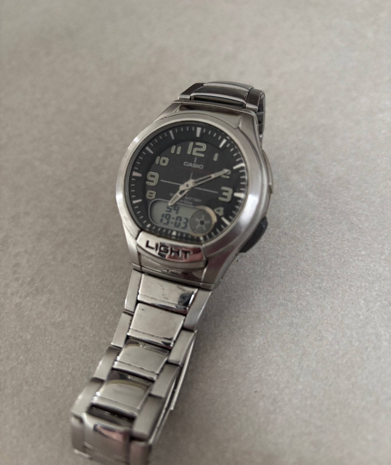 Casio horloge, Handtassen en Accessoires, Horloges | Heren, Gebruikt, Staal, Polshorloge, Ophalen of Verzenden