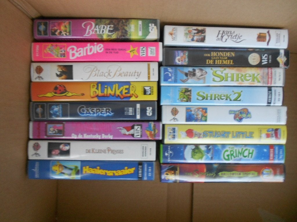 originele VHS video's familiefilm/kinderfilm kunnen per stuk, Cd's en Dvd's, Nederlands ondertiteld, Gebruikt, Kinderprogramma of -film