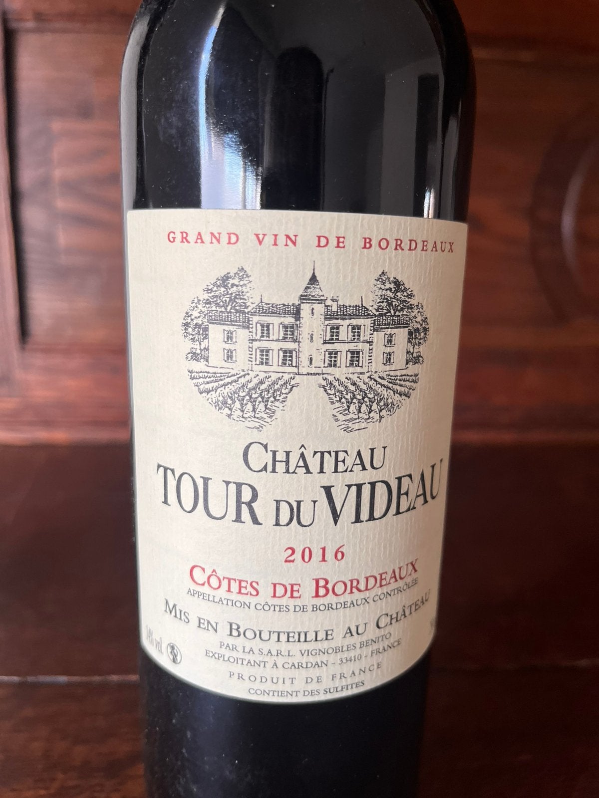 Château Tour du Videau 2016 – Côtes de Bordeaux, Ophalen, Frankrijk, Nieuw, Rode wijn