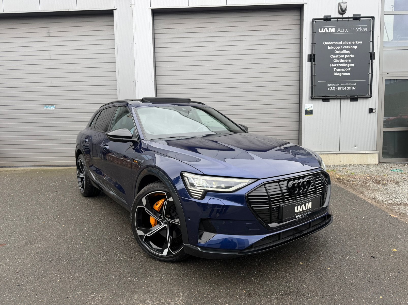 Audi e-tron 55 - Pano - HUD - B&O - Full option, Autos, Cuir, Achat, Entreprise, Noir