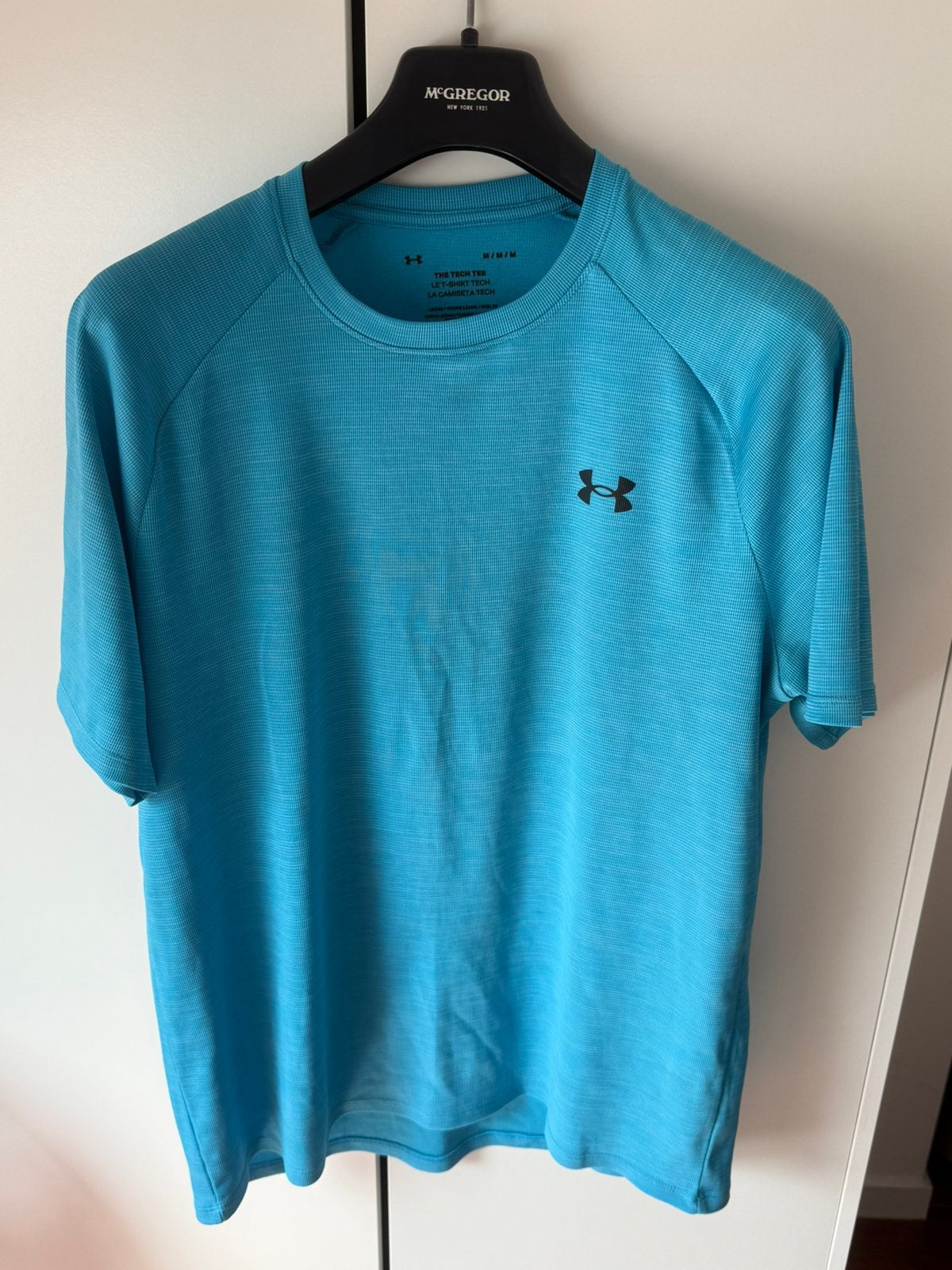 Under armour t shirt lichtblauw, Kleding | Heren, Sportkleding, Ophalen of Verzenden, Zo goed als nieuw, Maat 48/50 (M)