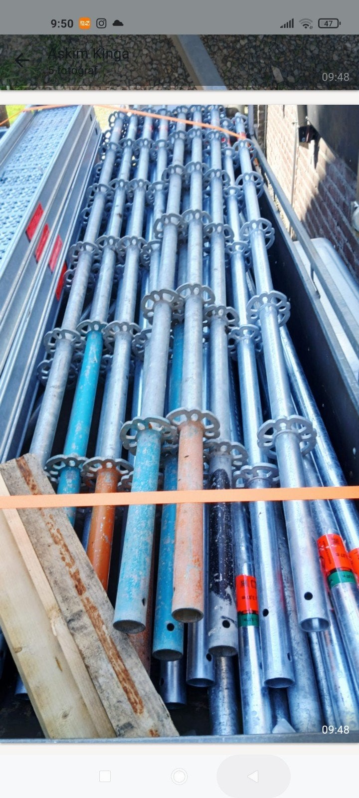 Echafaudage/Stelling/steiger grand, Zakelijke goederen, Machines en Bouw | Liften, Steigers en Ladders