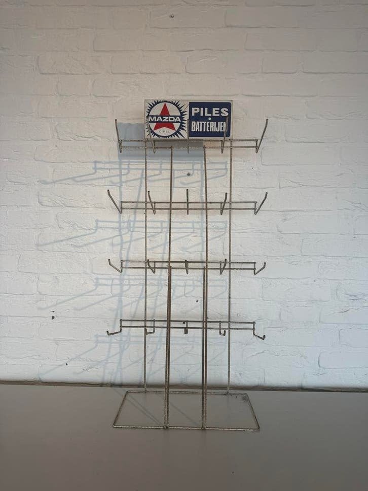 Vintage Mazda Piles Batterijen Display Rek