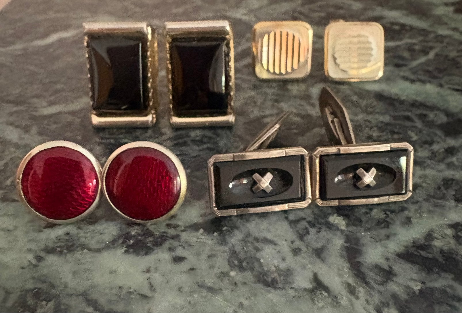 Boutons de manchette vintage, Enlèvement ou Envoi, Comme neuf