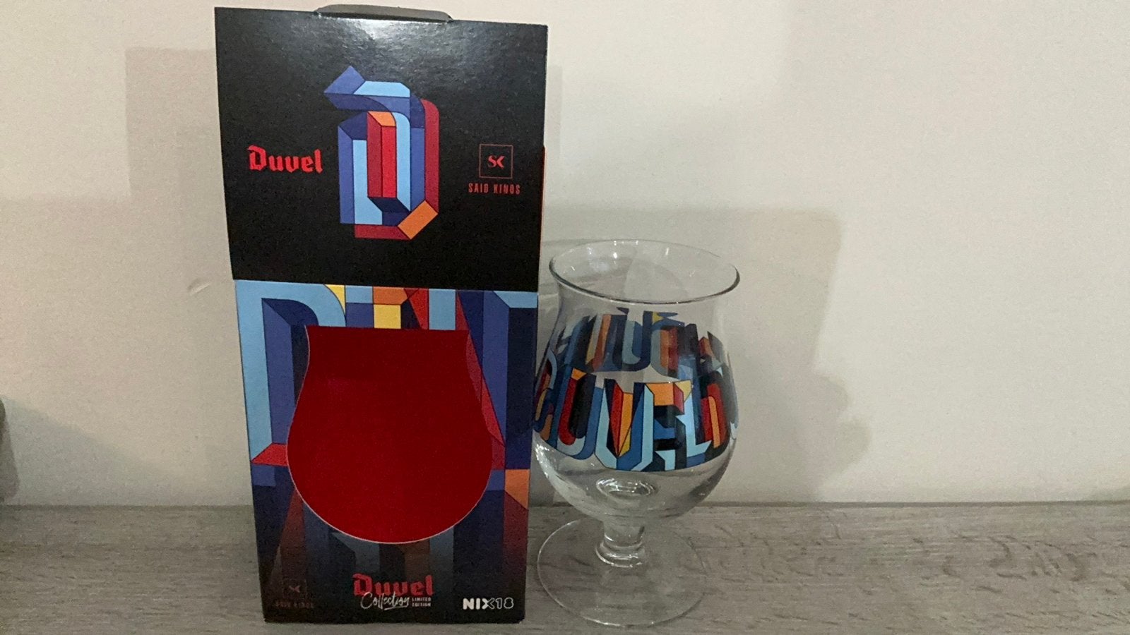 Duvel Glass Said Kinos dans une boîte, Collections, Enlèvement ou Envoi, Comme neuf