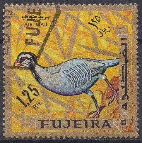 Fujeira - Arabische steenpatrijs - 1989, Ophalen of Verzenden, Gestempeld
