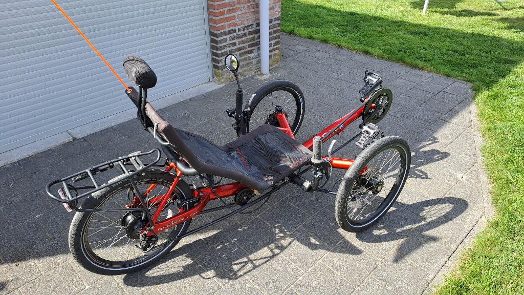 HP Velotechnik Gekko FX Trike, Fietsen en Brommers, Onderstuur, Zo goed als nieuw, Schijfrem, Ophalen