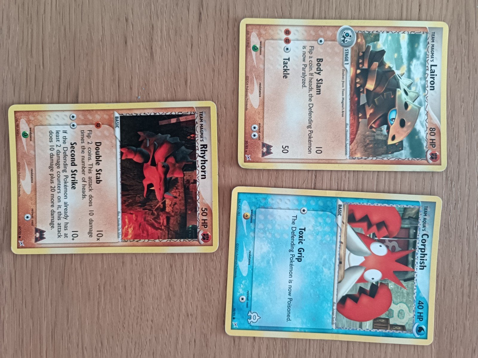 Cartes Pokémon team magma 2004, Ophalen of Verzenden, Zo goed als nieuw