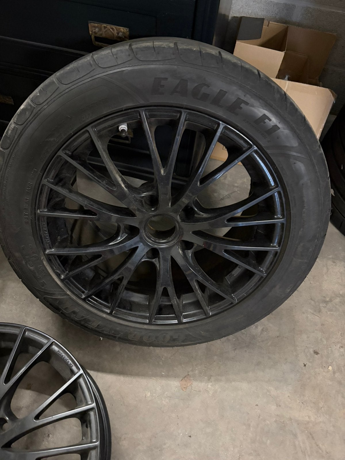 Jantes porsche 718 noires 18 pouces, Autos : Pièces & Accessoires, Enlèvement, 18 pouces, Pneu(s)