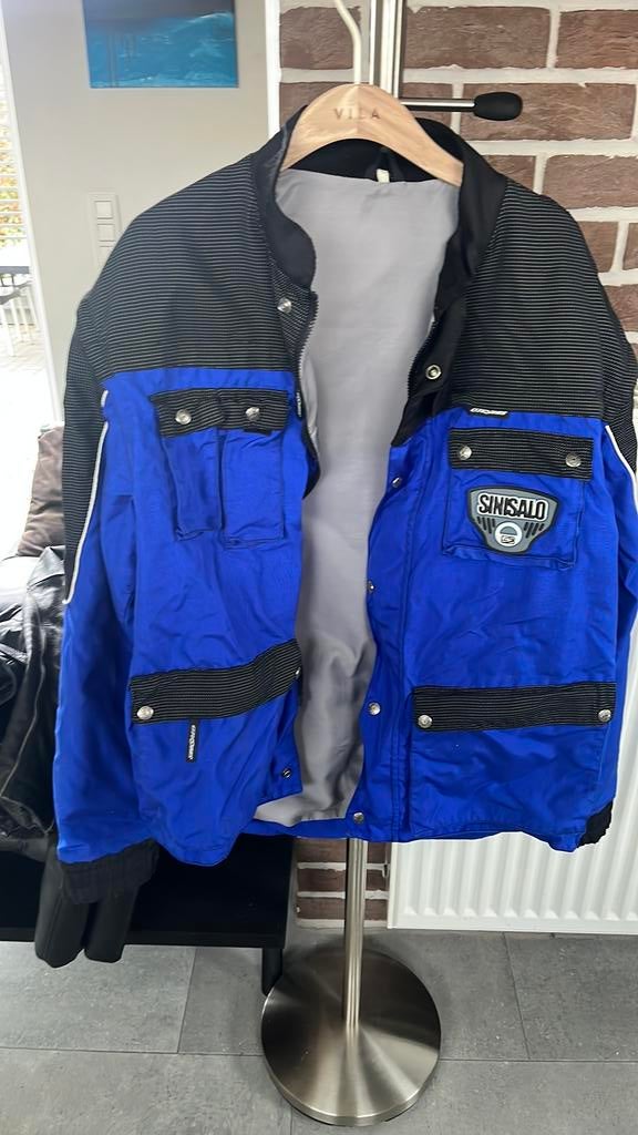 Veste bleue motocross Sinisalo T58, Enlèvement ou Envoi, Seconde main, Hommes, Vêtements de motocross