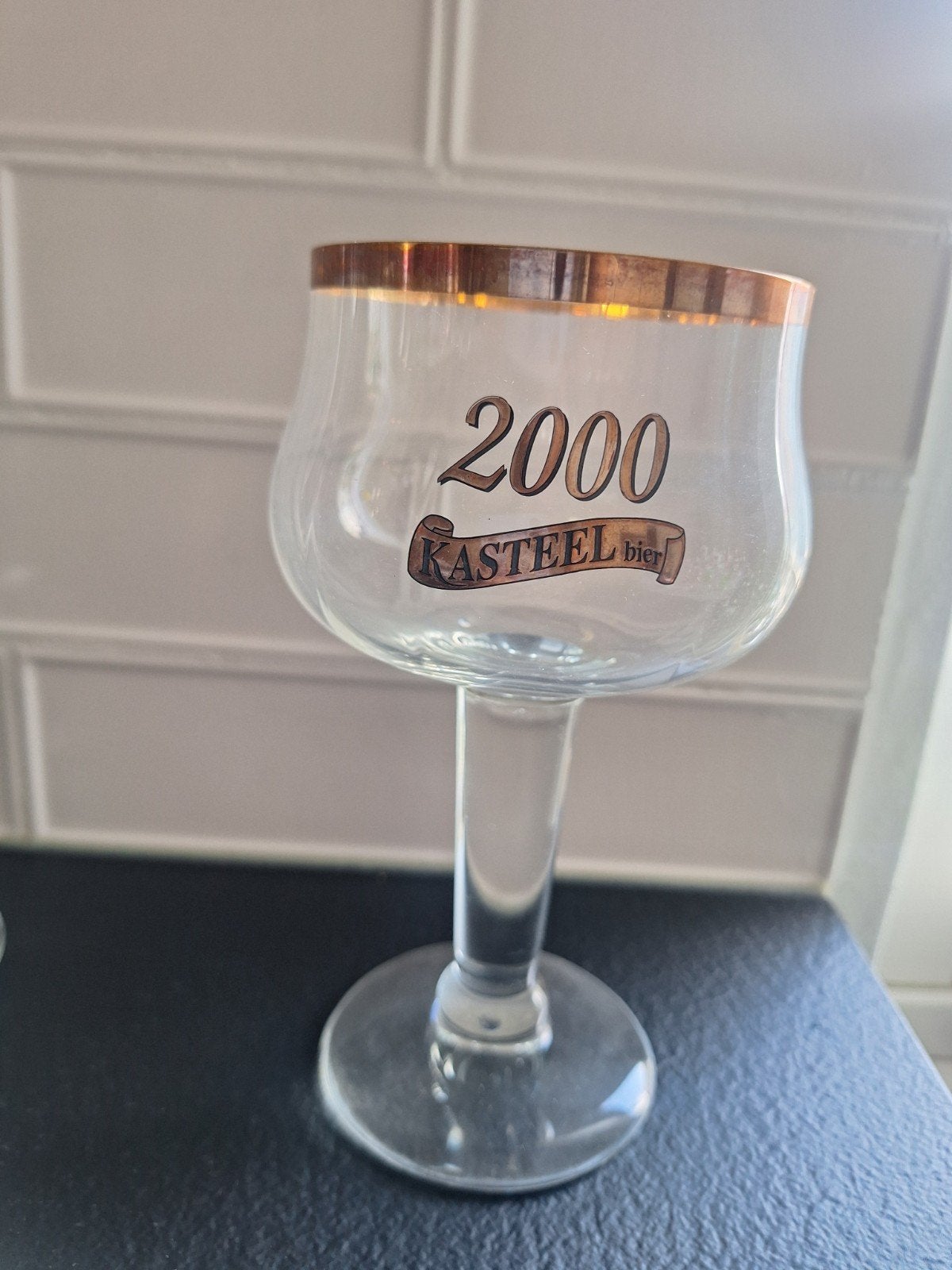 Bierglas 0,25l Kasteel 2000 3 stuks voor 5€, Verzamelen, Glas en Drinkglazen, Ophalen, Gebruikt, Bierglas