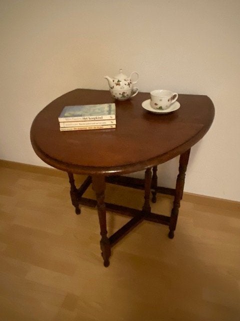 Gateleg tafel - Massief Franse eik, Ophalen