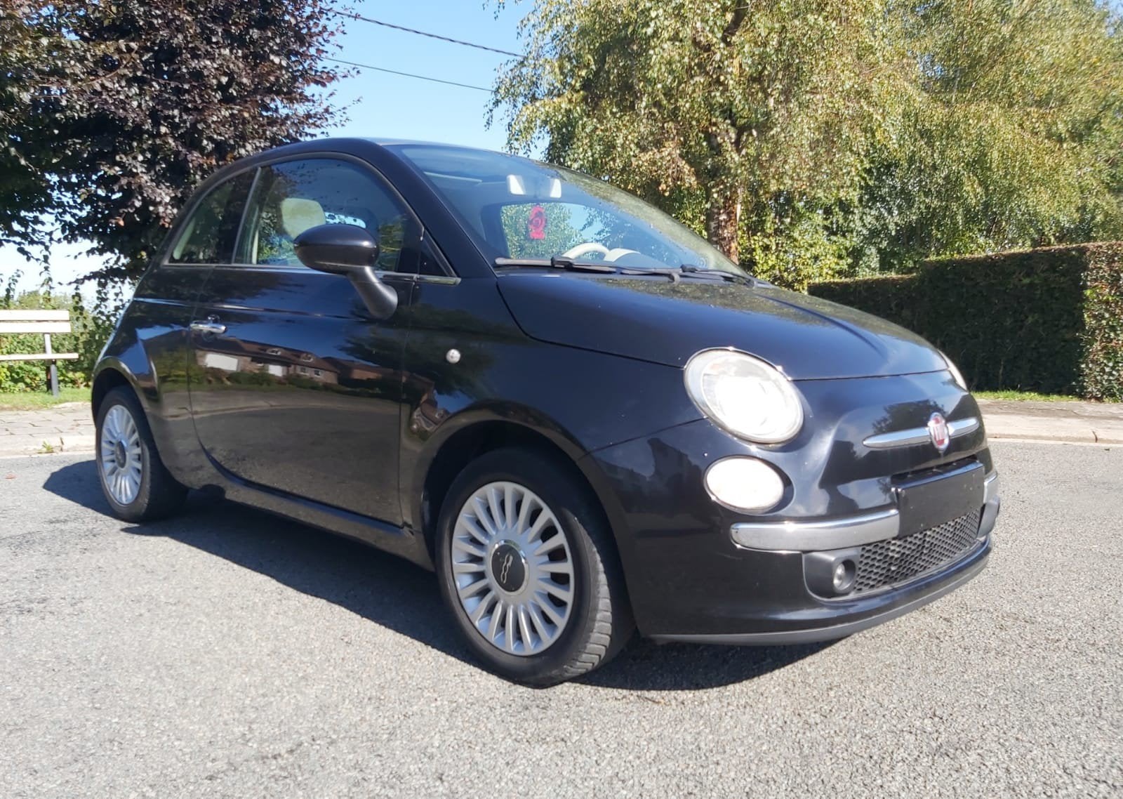 Zeer mooie Fiat 500 1.3D Multijet Euro 5, goed uitgerust, Euro 5, Multifunctioneel stuurwiel, Beige, Handgeschakeld