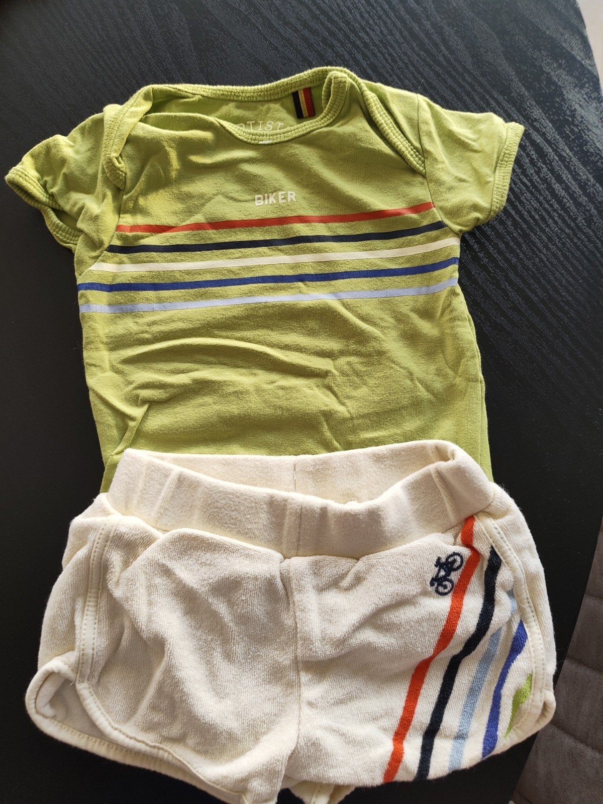 Setje wielrennen body en short, Kinderen en Baby's, Babykleding | Maat 62, Ophalen, Setje