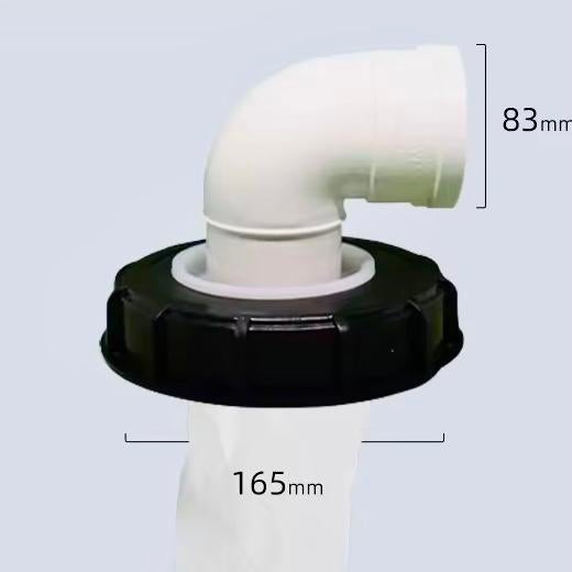 IBC vulpijp bochtstuk 90 graden 80mm, Ophalen of Verzenden, Nieuw