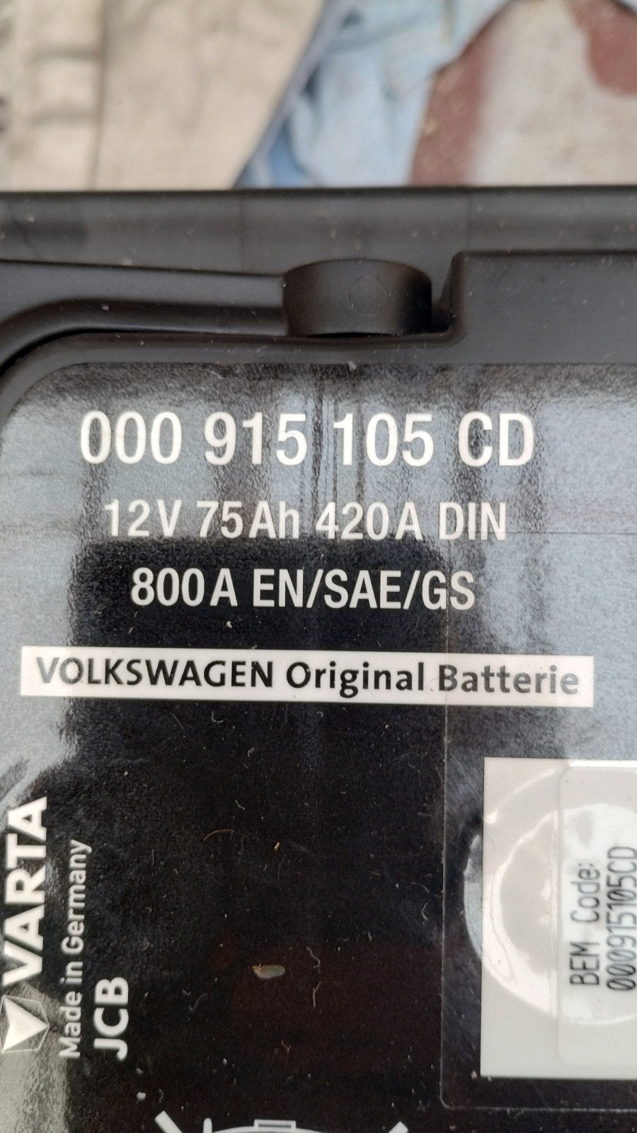 2 X originele VW batterijen start/stop,, Ophalen