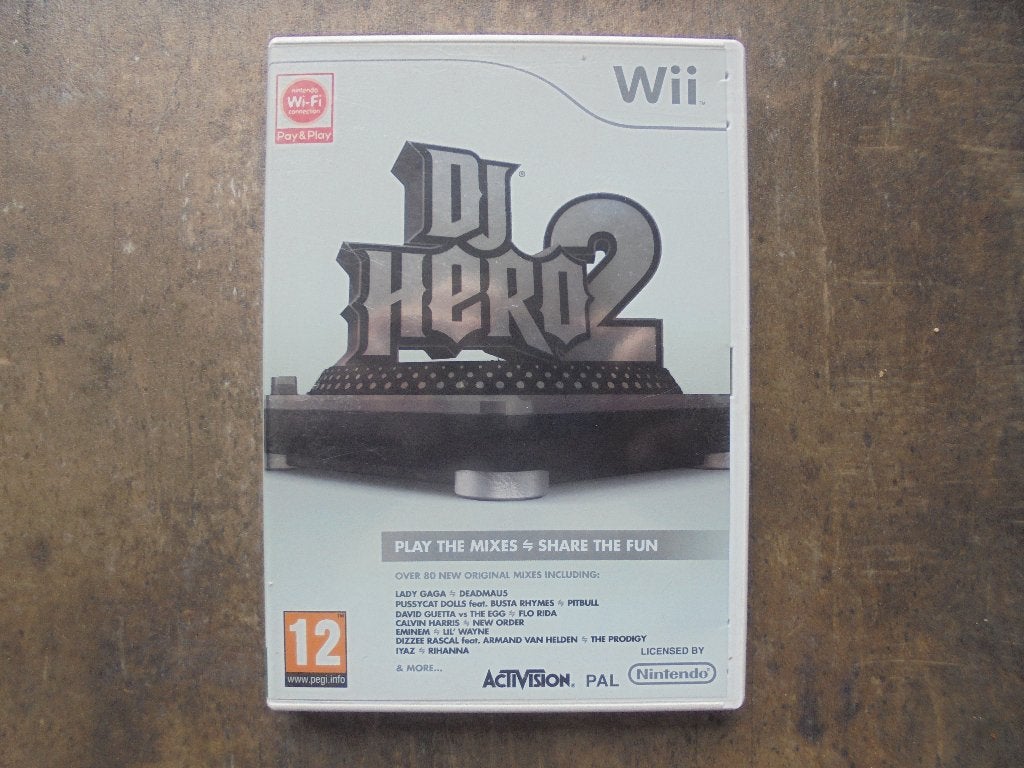 DJ Hero 2 voor Wii (zie foto's) IV, Games en Spelcomputers, Games | Nintendo Wii, Muziek, Gebruikt, 1 speler, Ophalen of Verzenden
