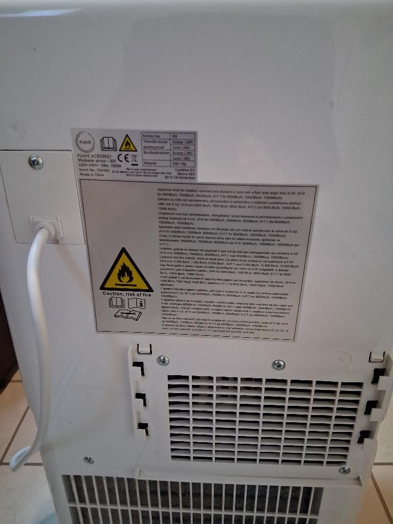 Mobiele Airco, Ophalen, Zo goed als nieuw, Koelen en Ontvochtigen, Afstandsbediening
