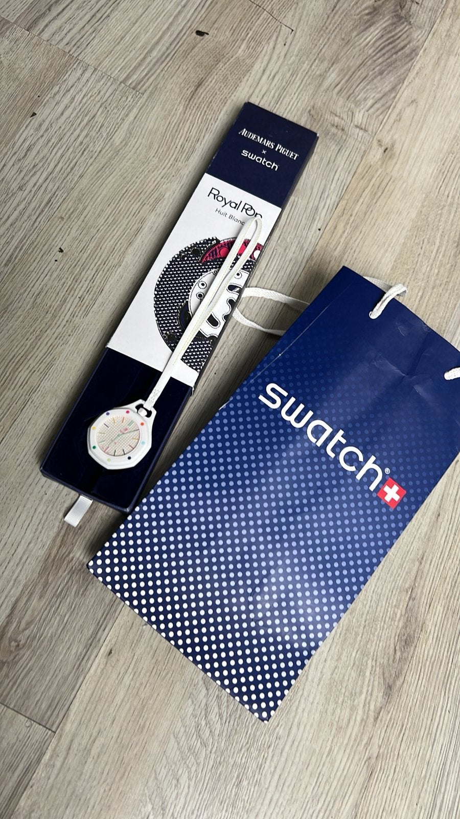 Swatch een Audemars Piguet horloge, Ophalen of Verzenden, Zo goed als nieuw