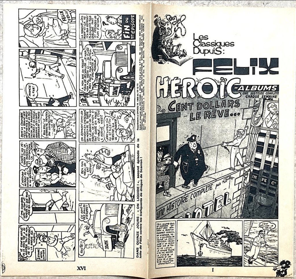 1966. Félix - Cent dollars le rêve... Maurice Tillieux, Enlèvement ou Envoi, Une BD, Neuf, M. Tillieux