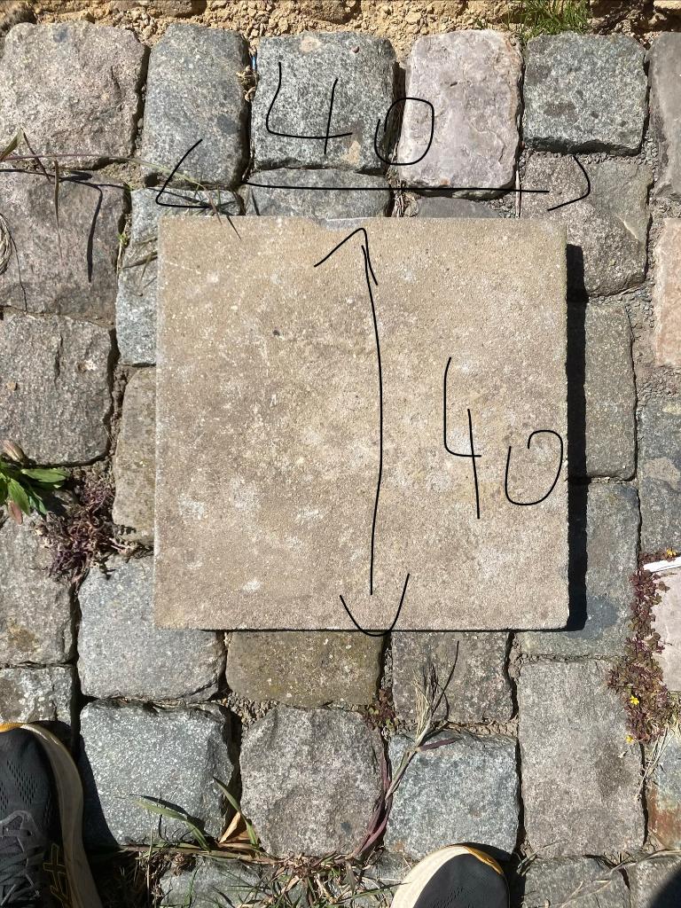 Tegels 33 stuks van 40cm op 40cm, Doe-het-zelf en Bouw, Tegels, Ophalen, Gebruikt