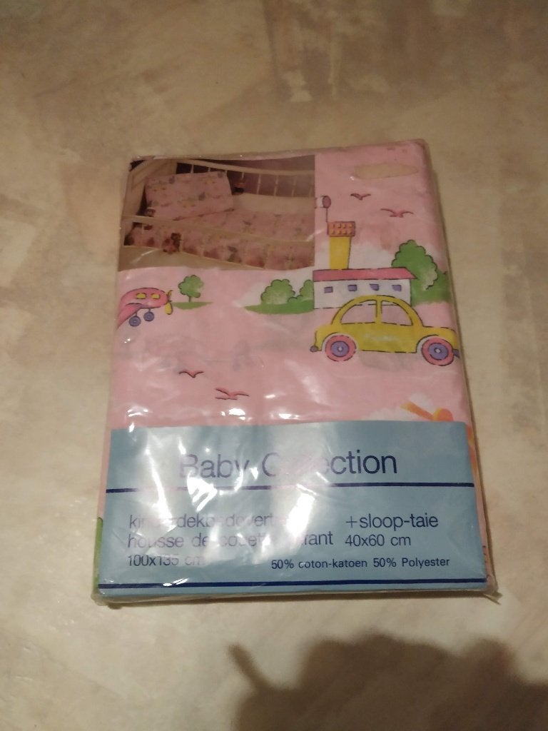 nieuw dekbedovertrek voor babybedje 100x135cm babycollection, Enlèvement ou Envoi, Neuf, Lit de bébé, Housse de couette