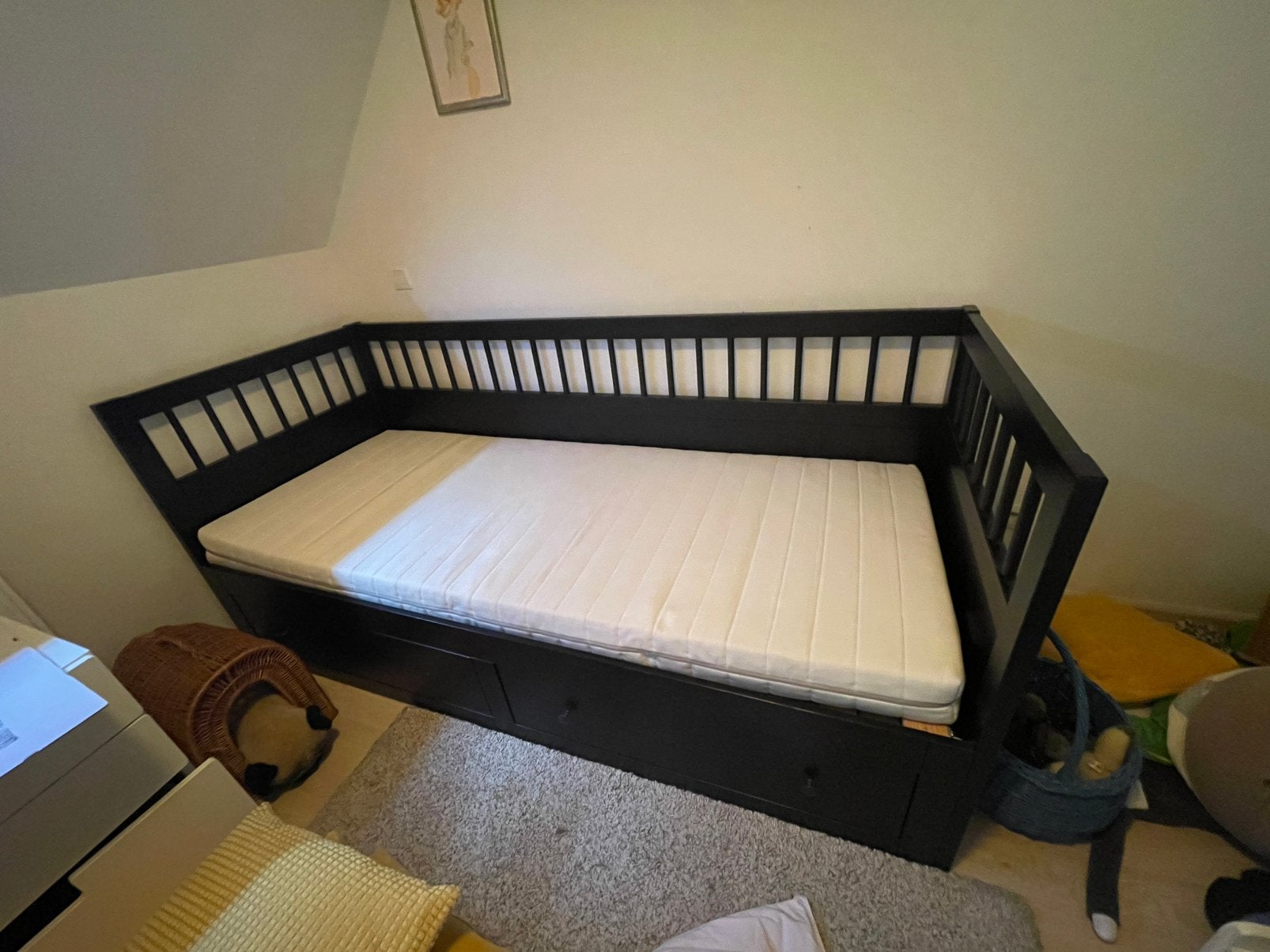 Eenpersoonsbed incl matras, Enlèvement, Utilisé, Une personne