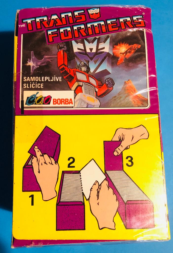 Paniniverzegelde doos met100 pakjesTransformers-editie.Borba, Envoi, Neuf, Bande dessinée ou Dessin animé