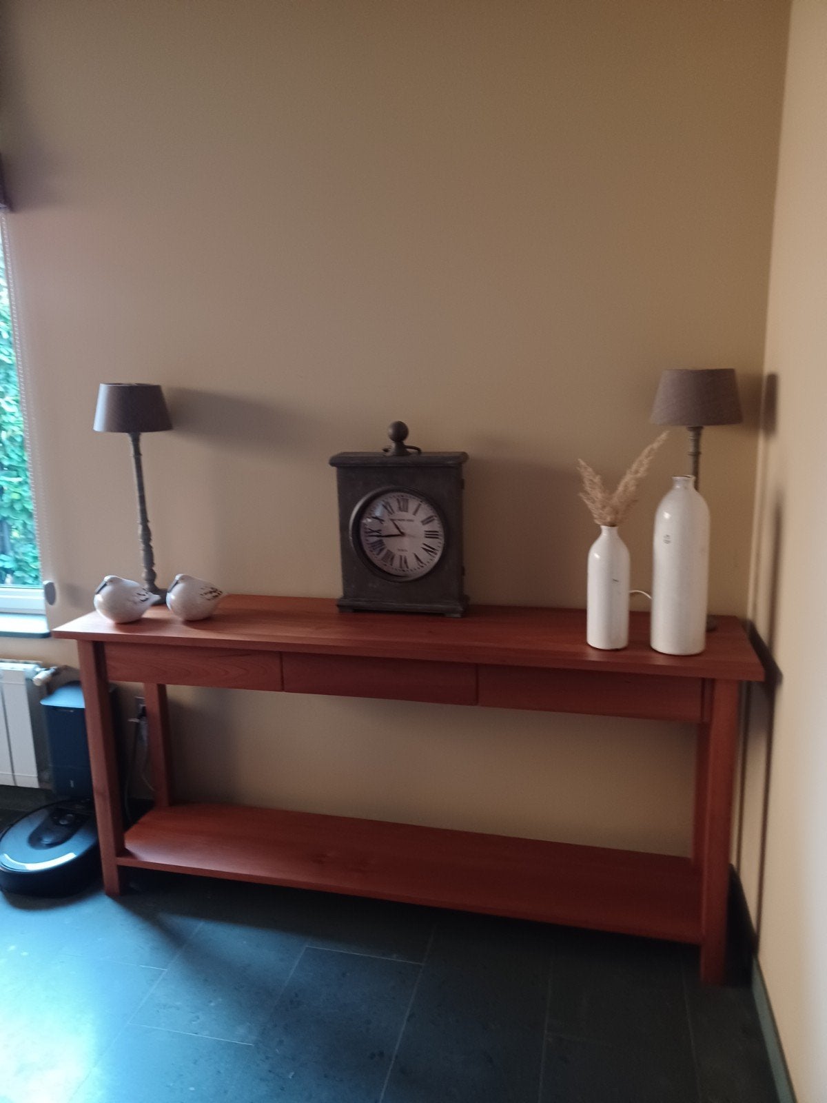 Decoratieve tafel, Ophalen