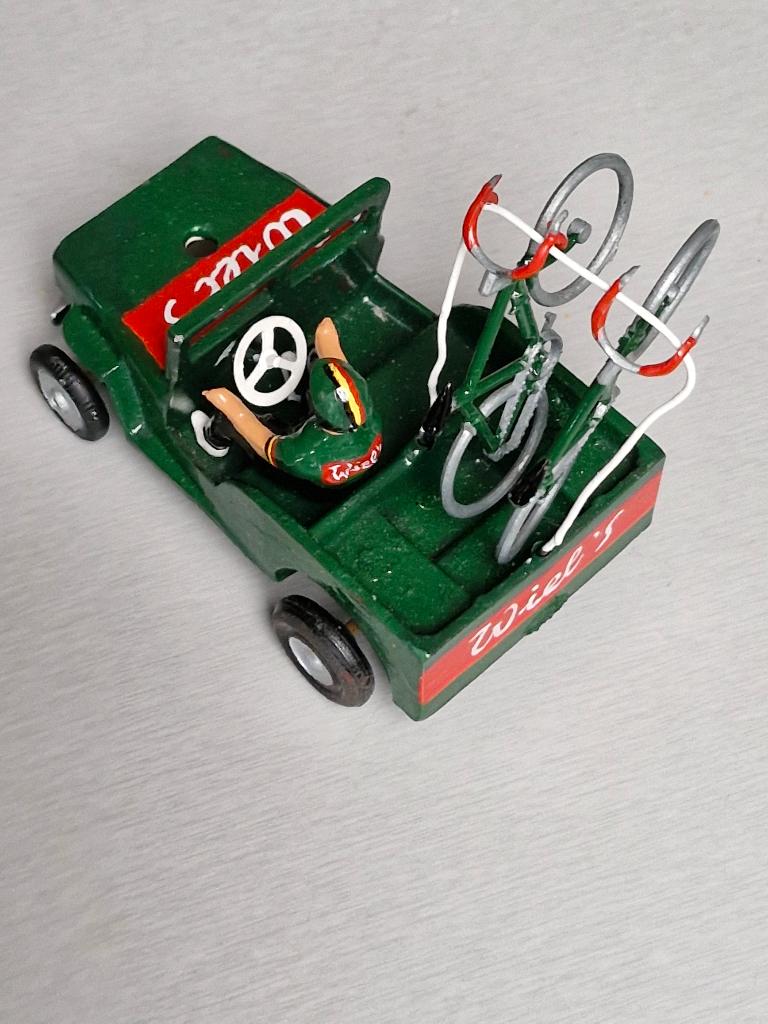 retro metalen volgwagen team  WIEL'S, Verzenden