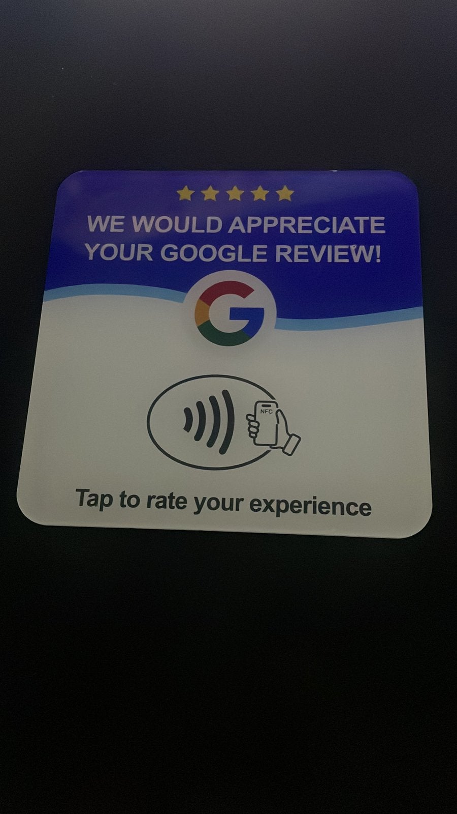 Carte nfc google pour business personalisable au choix, Enlèvement
